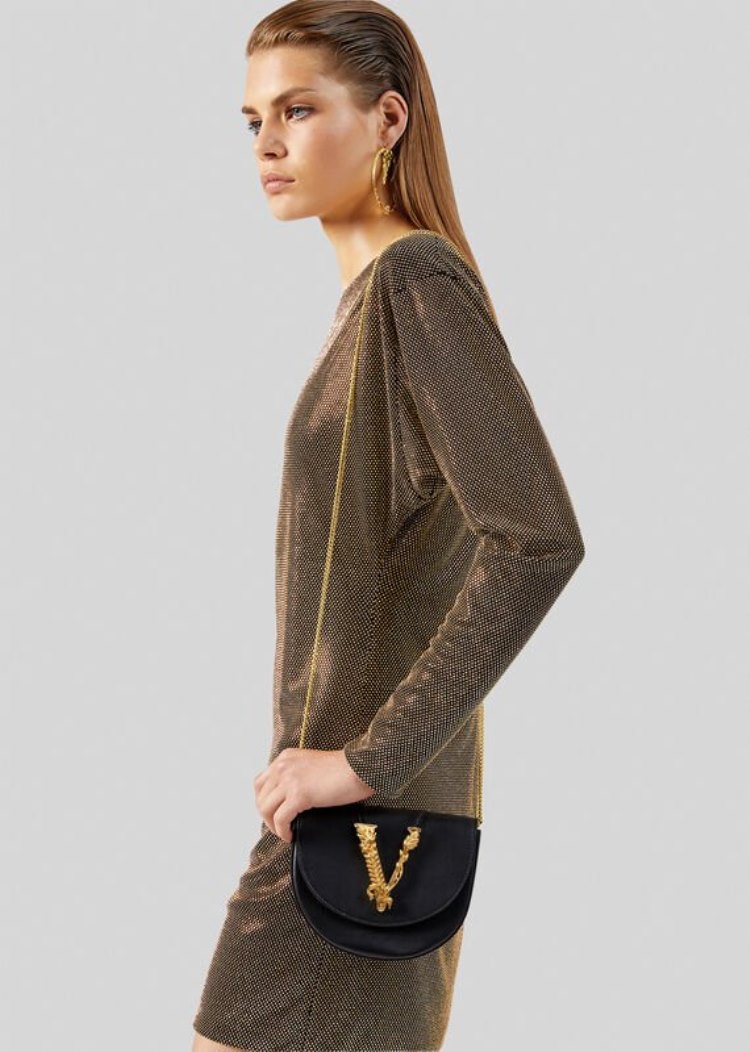 Versace Virtus Belt Bag Τσαντα Μεσησ γυναικεια μαυρα | PYVARXQ