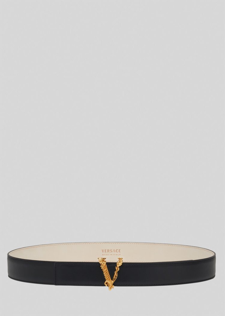 Versace Virtus Belt ζωνη γυναικεια μαυρα | 3NAOLTY