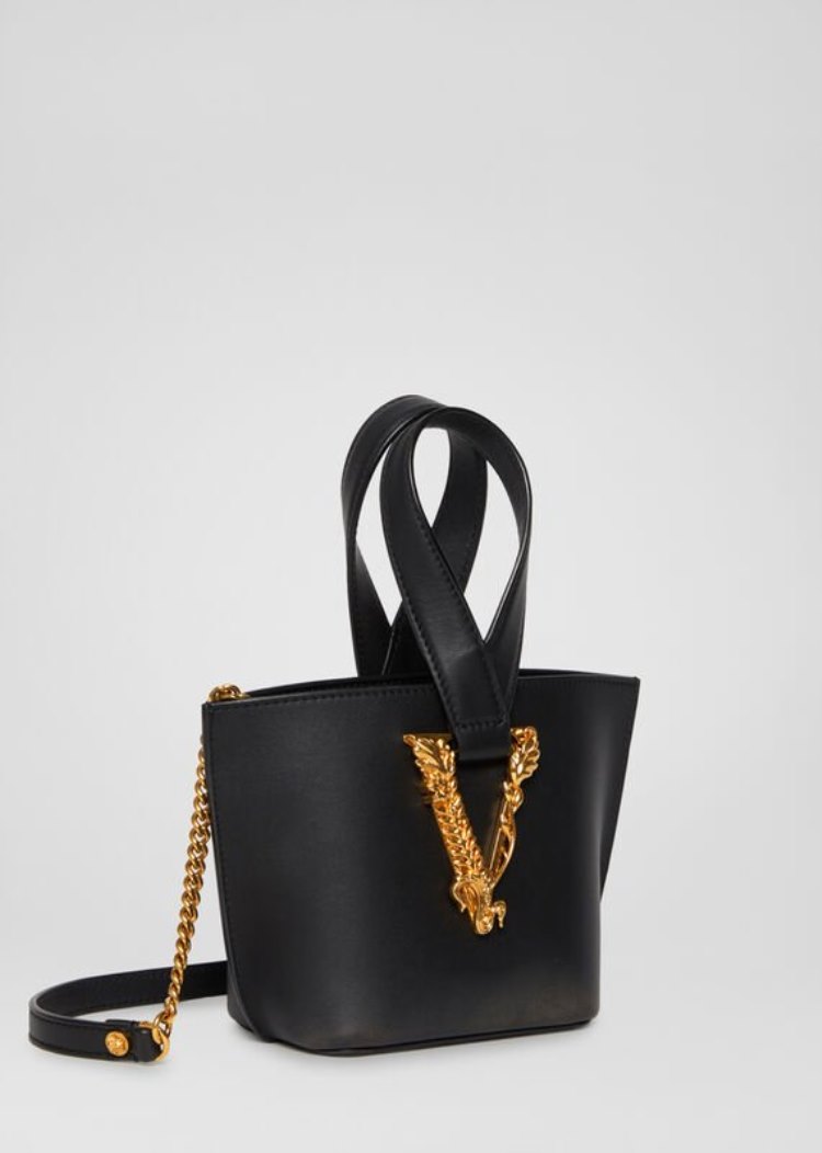 Versace Virtus Bucket Bag Virtus Bag γυναικεια μαυρα | FF9CNTN