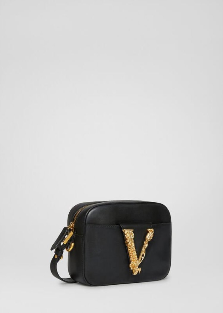 Versace Virtus Camera Bag Virtus Bag γυναικεια μαυρα | G5R6VX4