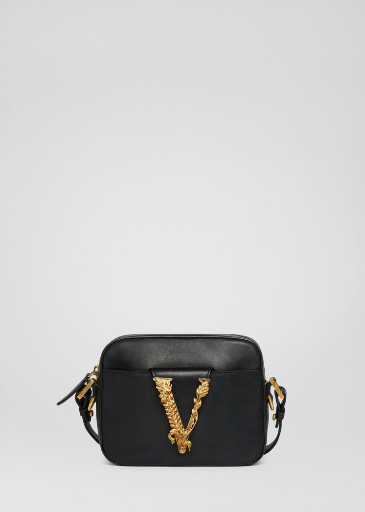 Versace Virtus Camera Bag Virtus Bag γυναικεια μαυρα | G5R6VX4