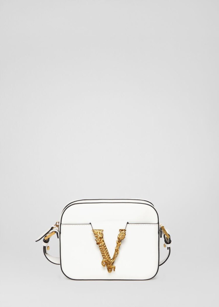 Versace Virtus Camera Bag τσάντεσ ώμου γυναικεια ασπρα | 3NXT7VN
