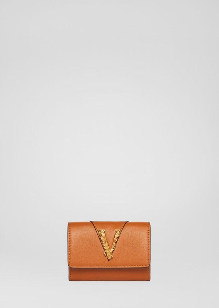 Versace Virtus Coin Purse πορτοφολια γυναικεια καφε | CQWPFZG