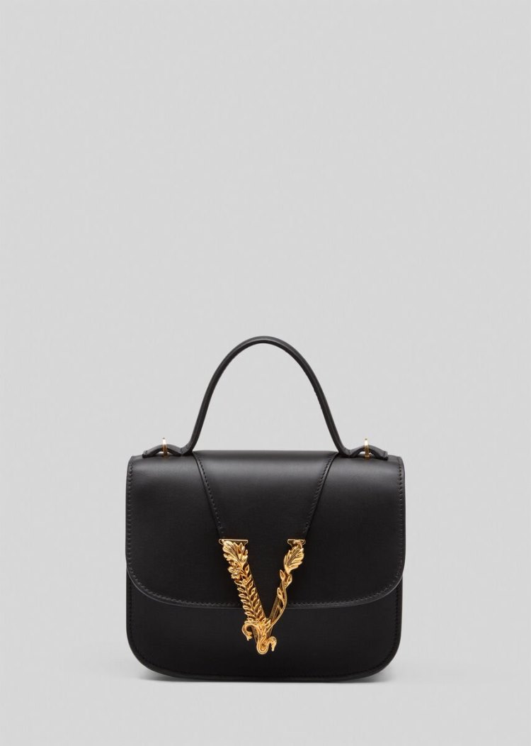 Versace Virtus Dual-Carry Bag τσαντα χειροσ γυναικεια μαυρα | 4QF403R
