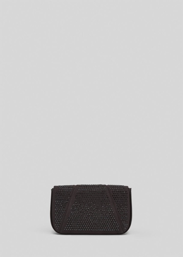 Versace Virtus Embellished Evening Bag Evening Bags γυναικεια μαυρα | NPF4HZD