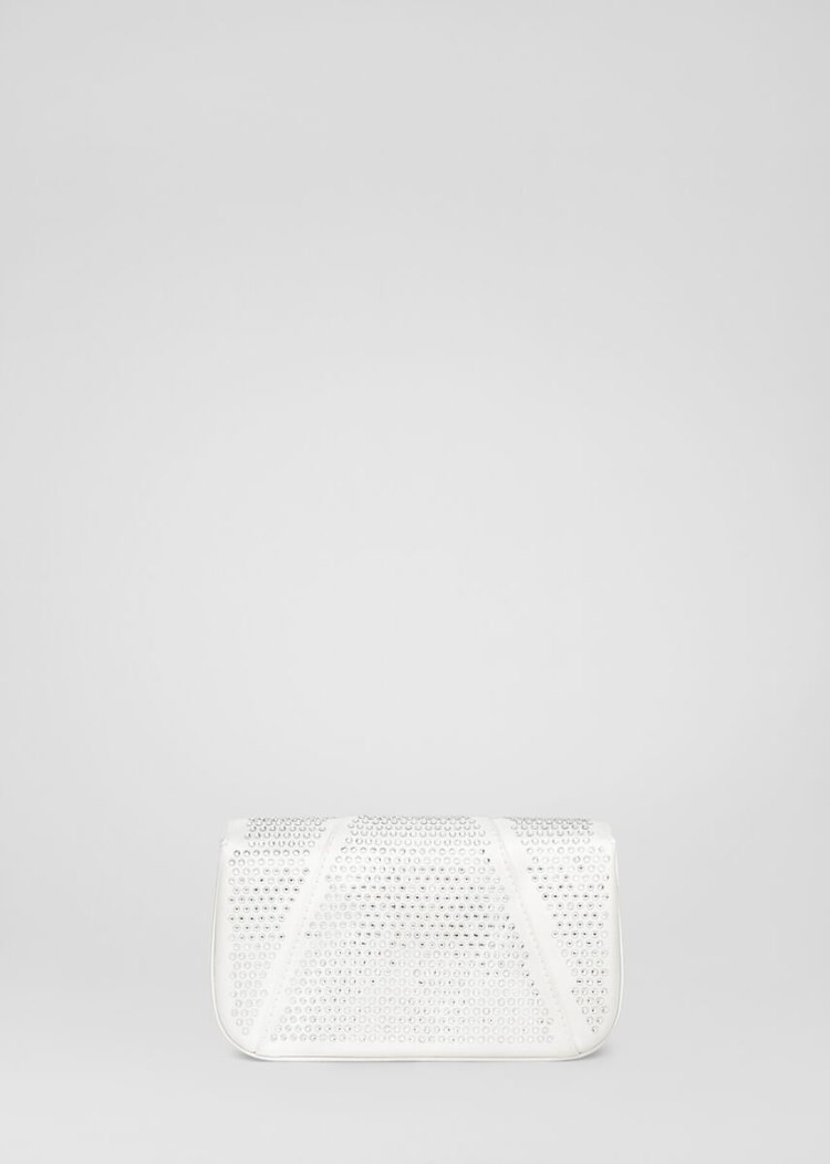 Versace Virtus Embellished Evening Bags γυναικεια ασπρα | BB1DFKA