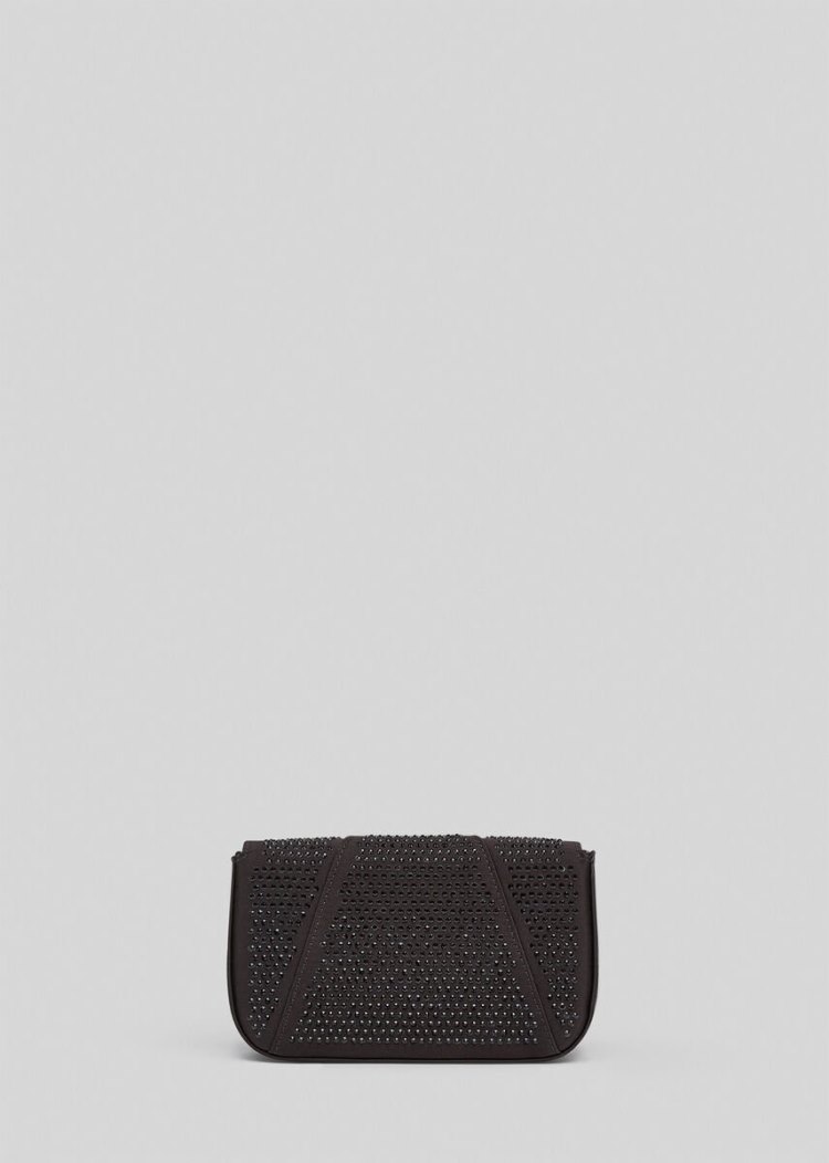 Versace Virtus Embellished Evening Bags γυναικεια μαυρα | H9QP4SX