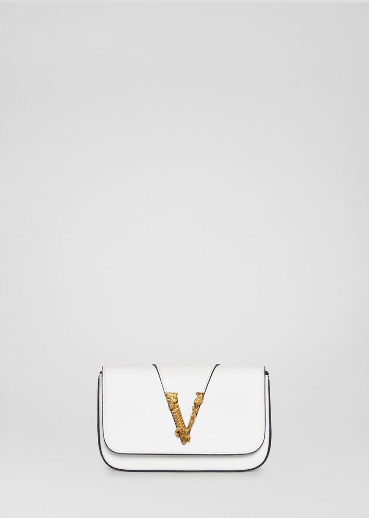 Versace Virtus Evening Bag Evening Bags γυναικεια ασπρα | 84GQOHZ