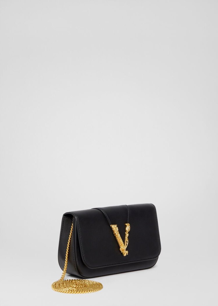 Versace Virtus Evening Bags γυναικεια μαυρα | 9ECP6UV