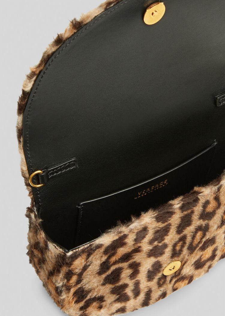 Versace Virtus Faux Fur Belt Bag Τσαντα Μεσησ γυναικεια λεοπαρ | 7RUJAGH