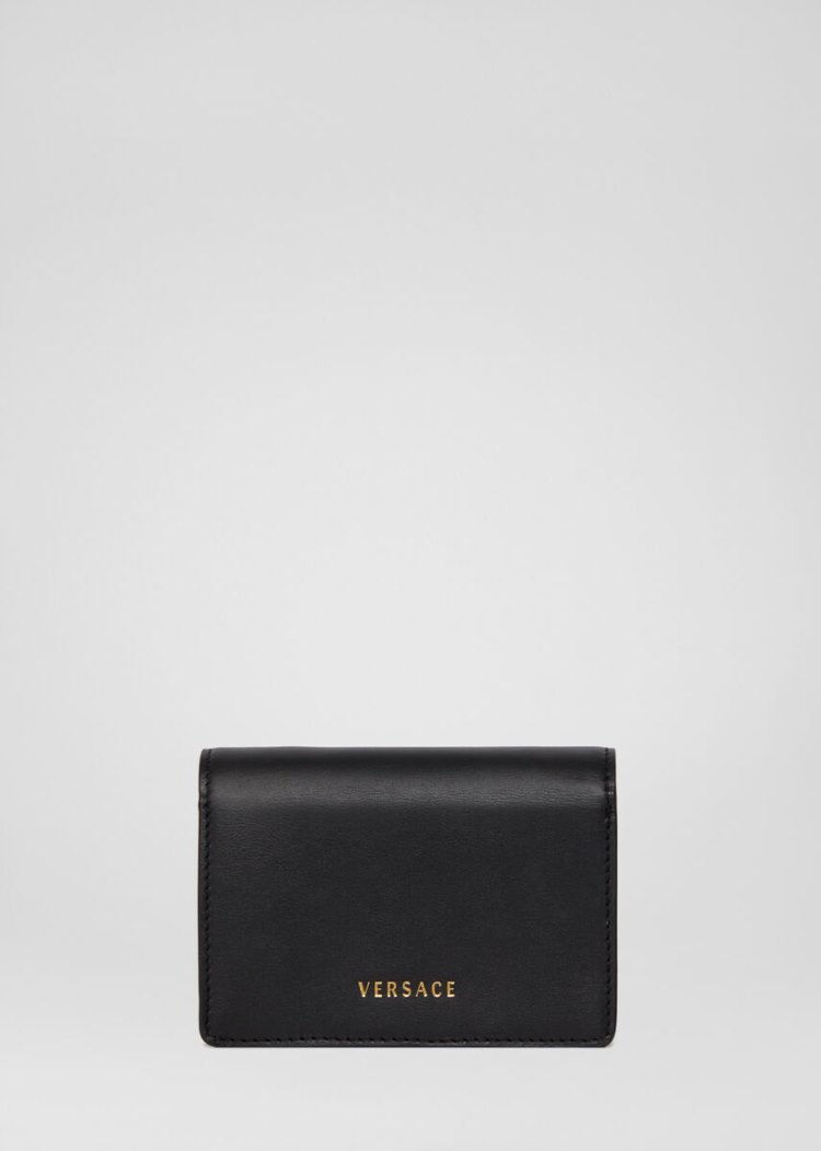 Versace Virtus Mini Chain Wallet πορτοφολια γυναικεια μαυρα | 4D96VCL