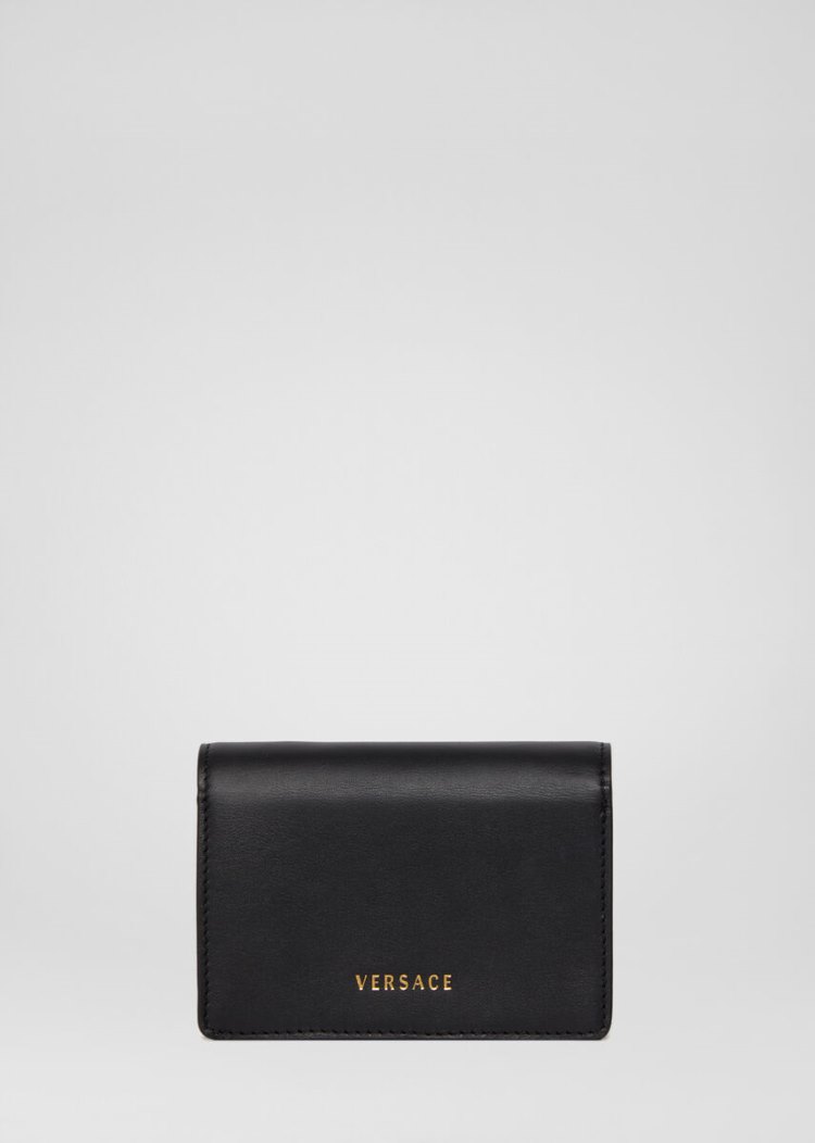 Versace Virtus Mini Chain πορτοφολια γυναικεια μαυρα | R74ETQN