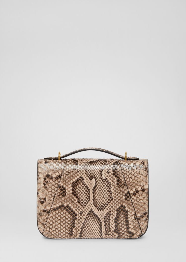 Versace Virtus Python Shoulder Bag Virtus Bag γυναικεια ροζ | 6I89RWE
