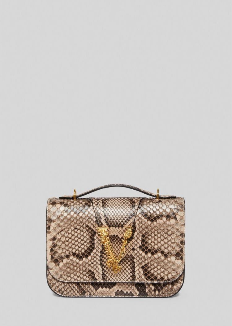 Versace Virtus Python Shoulder Bag τσάντεσ ώμου γυναικεια ροζ | OASP69A