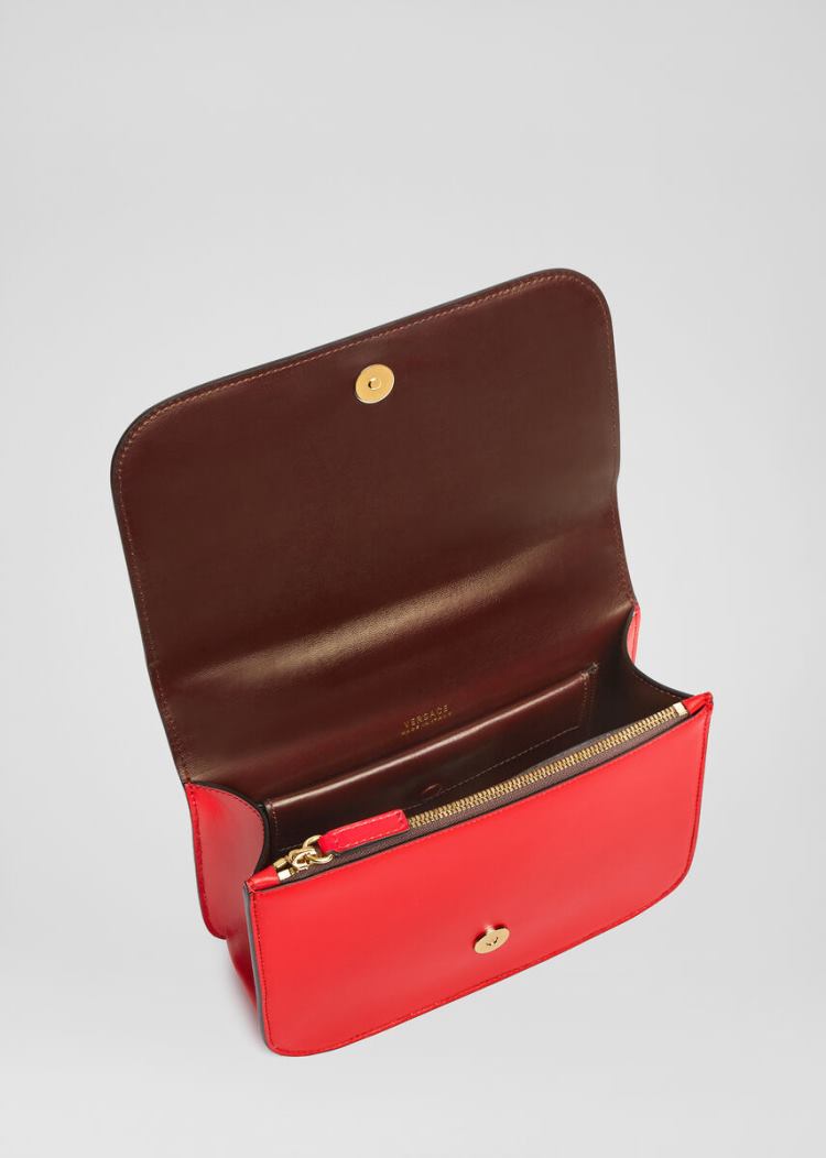 Versace Virtus Shoulder Bag Virtus Bag γυναικεια κοκκινα | CC7VQN2
