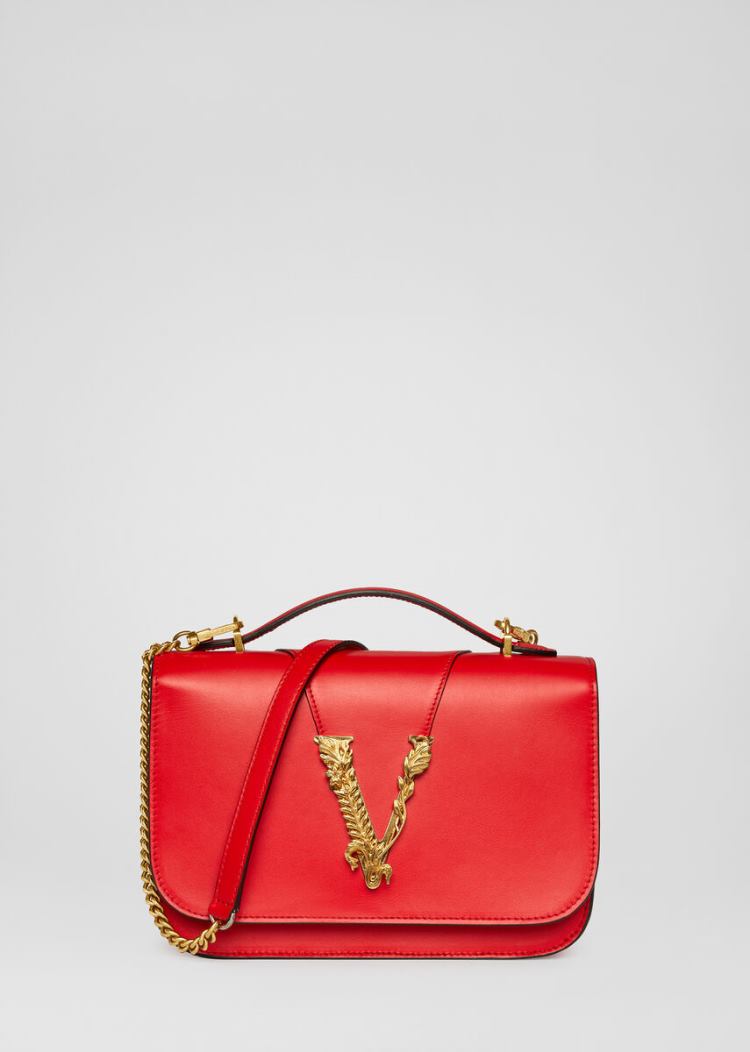 Versace Virtus Shoulder Bag Virtus Bag γυναικεια κοκκινα | CC7VQN2
