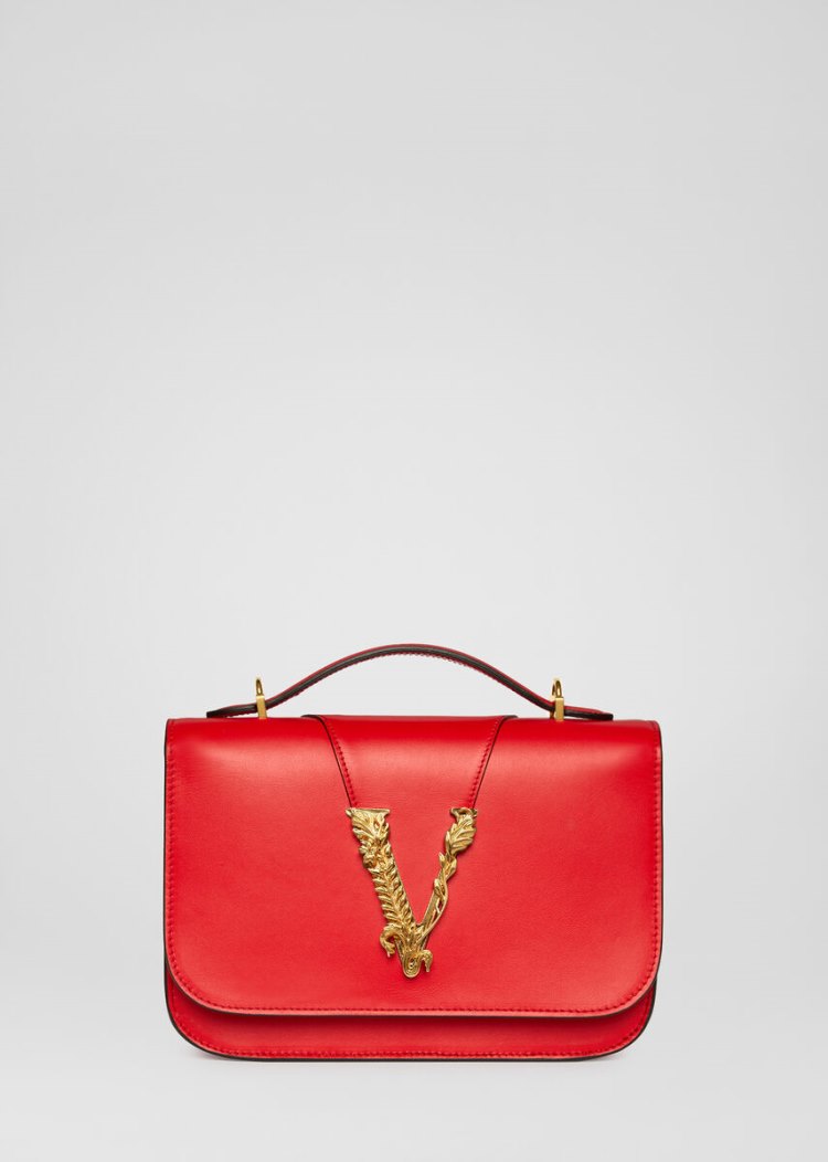 Versace Virtus Shoulder Bag Virtus Bag γυναικεια κοκκινα | CC7VQN2