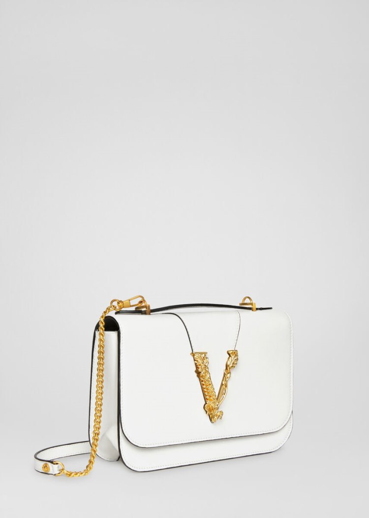 Versace Virtus Shoulder Bag Virtus Bag γυναικεια ασπρα | MRCTCKI