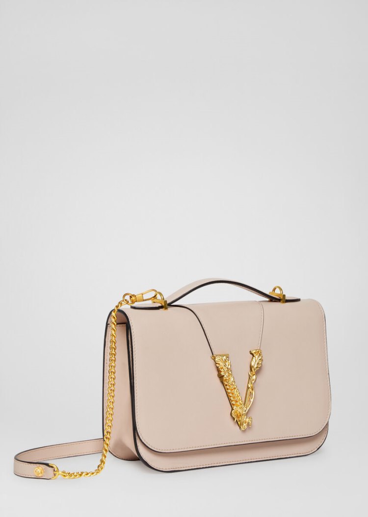 Versace Virtus Shoulder Bag Virtus Bag γυναικεια ροζ | N9KYWJ1