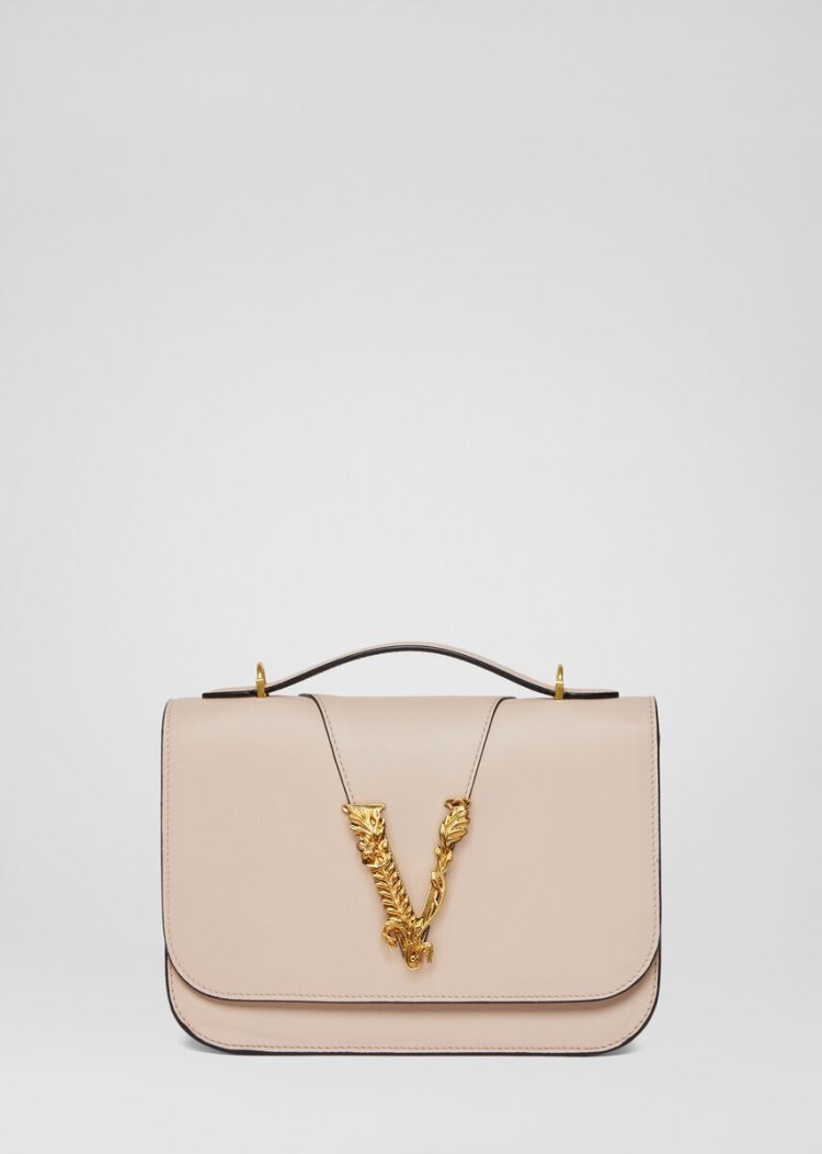 Versace Virtus Shoulder Bag Virtus Bag γυναικεια ροζ | N9KYWJ1
