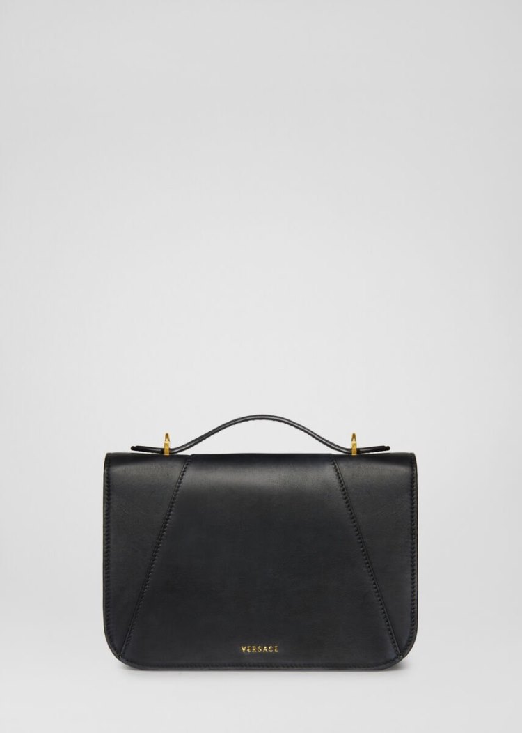 Versace Virtus Shoulder Bag τσάντεσ ώμου γυναικεια μαυρα | WX7VW2C