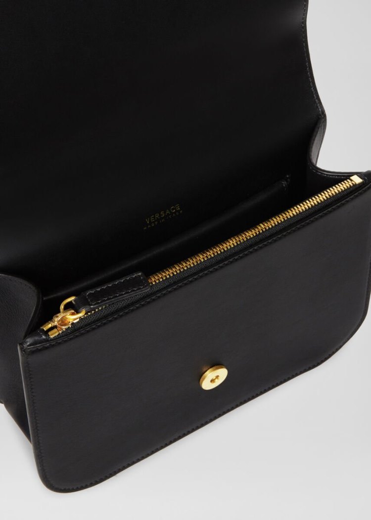 Versace Virtus Shoulder Bag τσάντεσ ώμου γυναικεια μαυρα | WX7VW2C