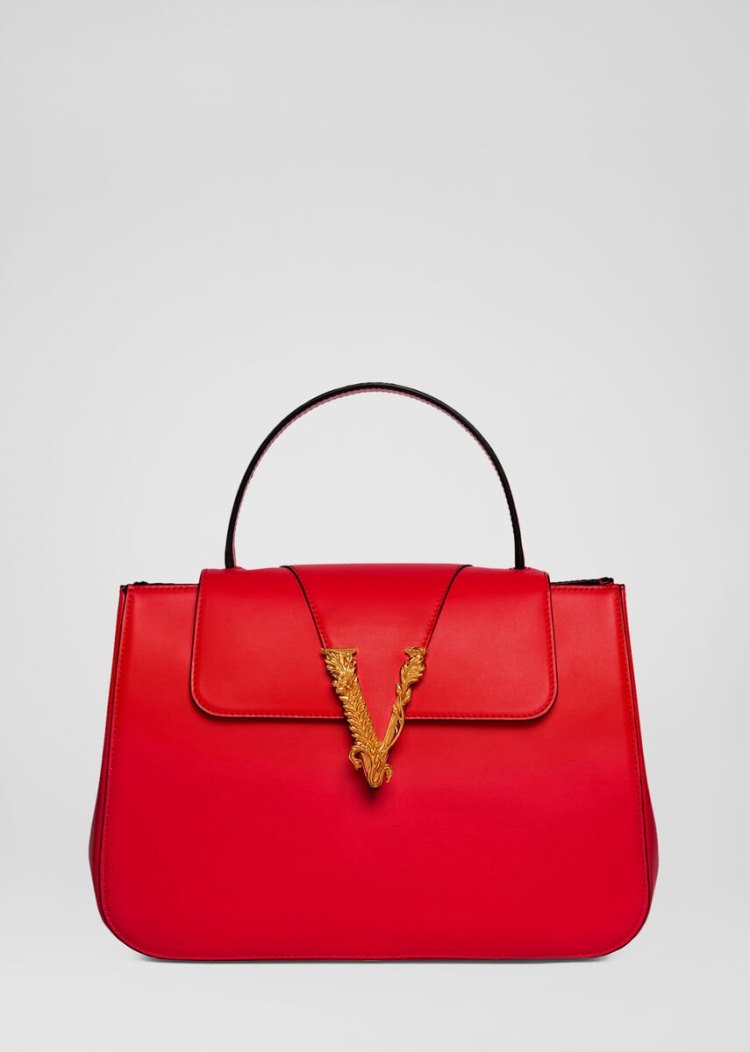 Versace Virtus Top Handle Bag Handle Bag γυναικεια κοκκινα | B9NEQKF