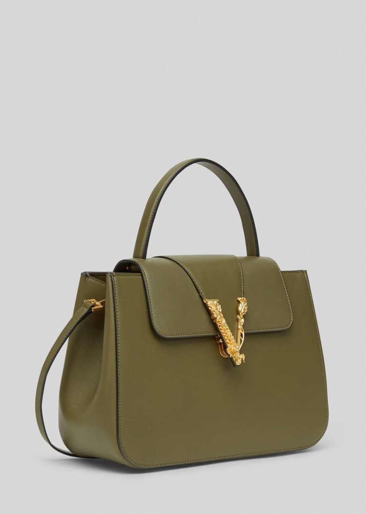 Versace Virtus Top Handle Bag Handle Bag γυναικεια πρασινο | F26QIO0