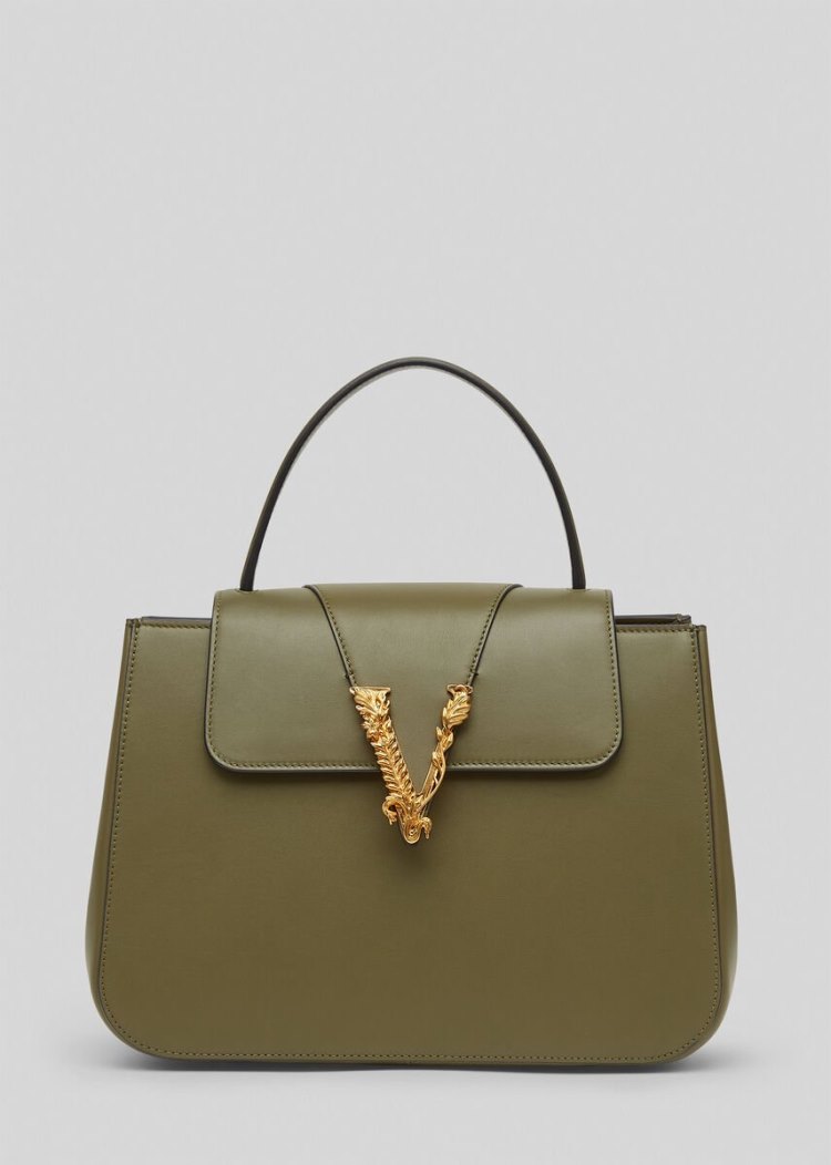Versace Virtus Top Handle Bag Handle Bag γυναικεια πρασινο | F26QIO0