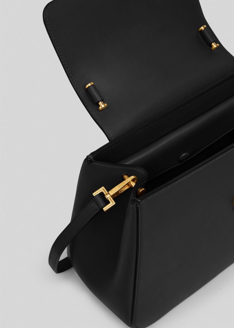 Versace Virtus Top Handle Bag Handle Bag γυναικεια μαυρα | T29E60M