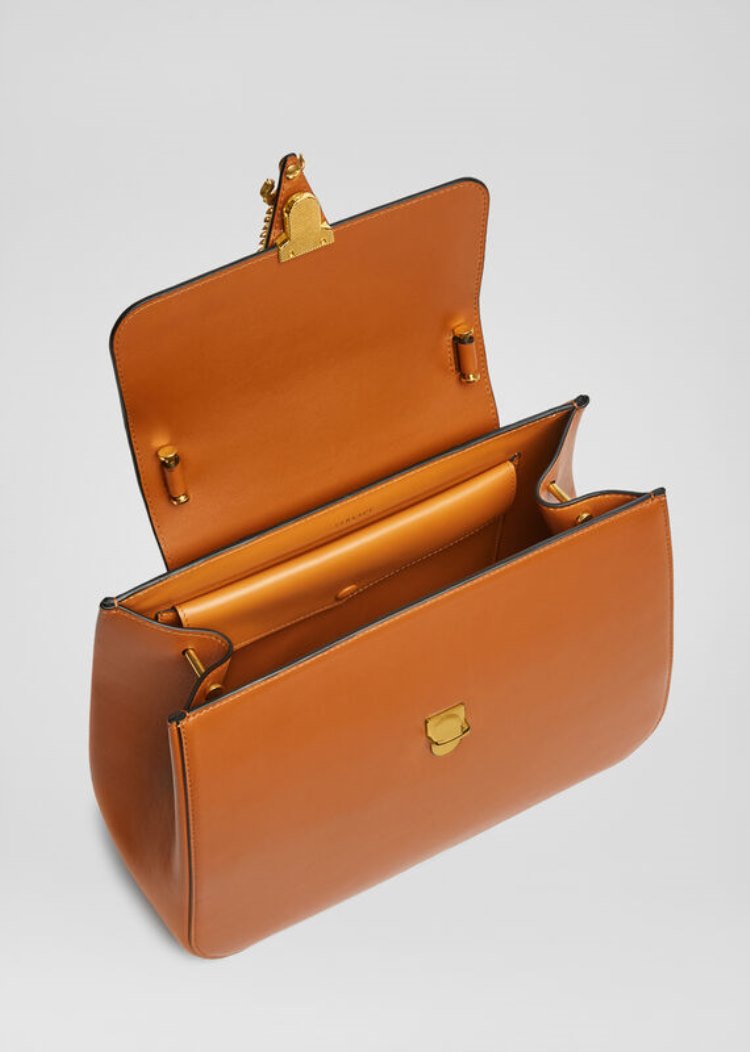 Versace Virtus Top Handle Bag Handle Bag γυναικεια καφε | YTIKWN2