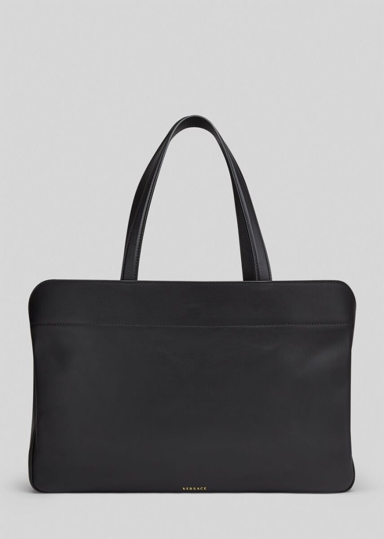 Versace Virtus Tote Bag τσάντεσ tote γυναικεια μαυρα | ISYXC1P
