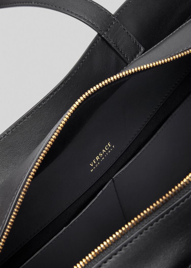 Versace Virtus Tote Bag τσάντεσ tote γυναικεια μαυρα | ISYXC1P