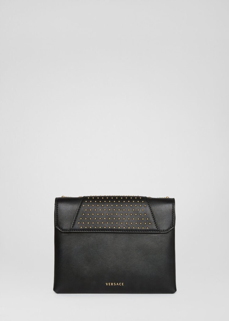 Versace Virtus Western Clutch Virtus Bag γυναικεια μαυρα | EMK9ONJ