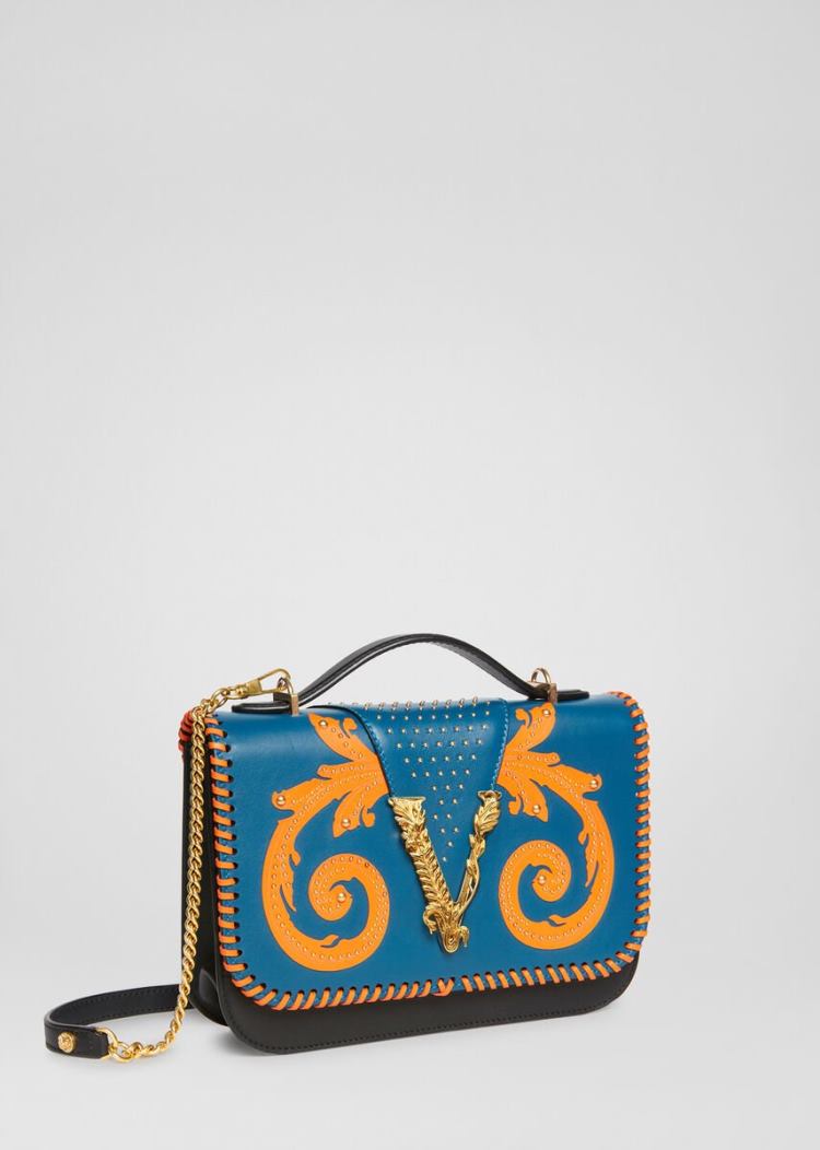 Versace Virtus Western Shoulder Bag τσάντεσ ώμου γυναικεια Πολύχρωμο | RN2QRH5
