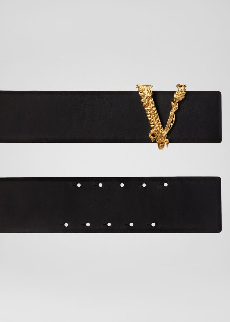 Versace Virtus waist Belt ζωνη γυναικεια μαυρα | DCIGN5U