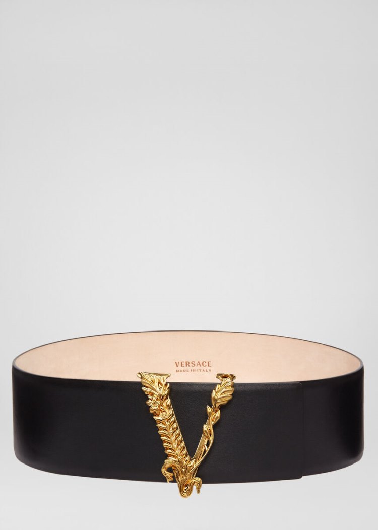 Versace Virtus waist Belt ζωνη γυναικεια μαυρα | DCIGN5U