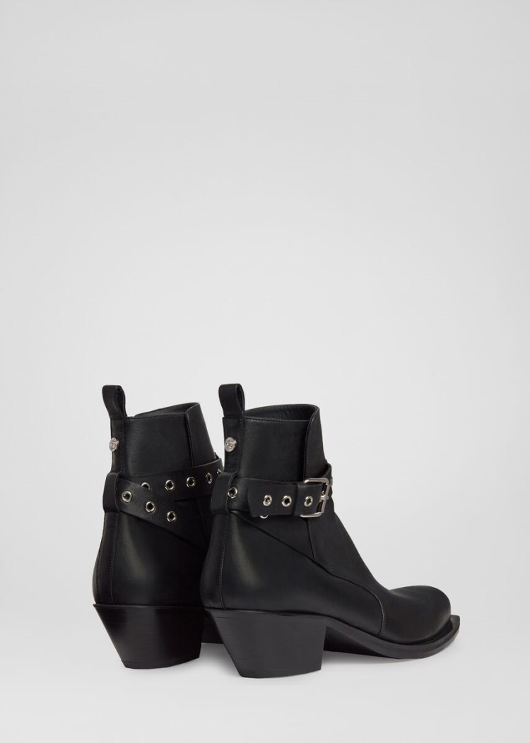 Versace Western Ankle Boots μποτεσ ανδρικα μαυρα | K2JVL4I