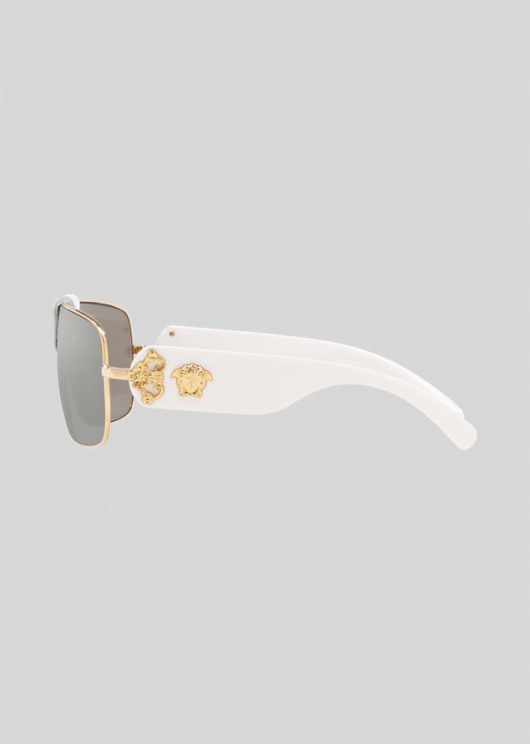 Versace White Baroque γυαλια ηλιου ανδρικα ασπρα | EUHO508