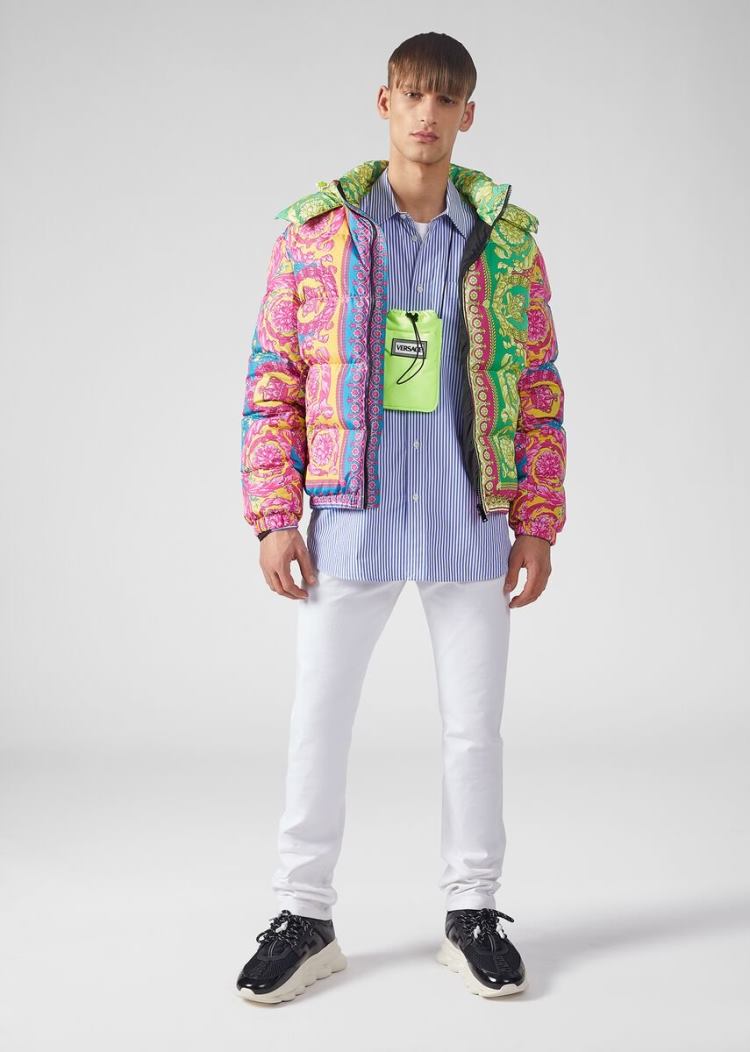 Versace White Jeans τζιν παντελονι ανδρικα ασπρα | PSQH30T