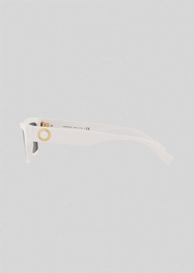 Versace White Medusa Ares Cat Eye γυαλια ηλιου γυναικεια ασπρα | M3AS1IS