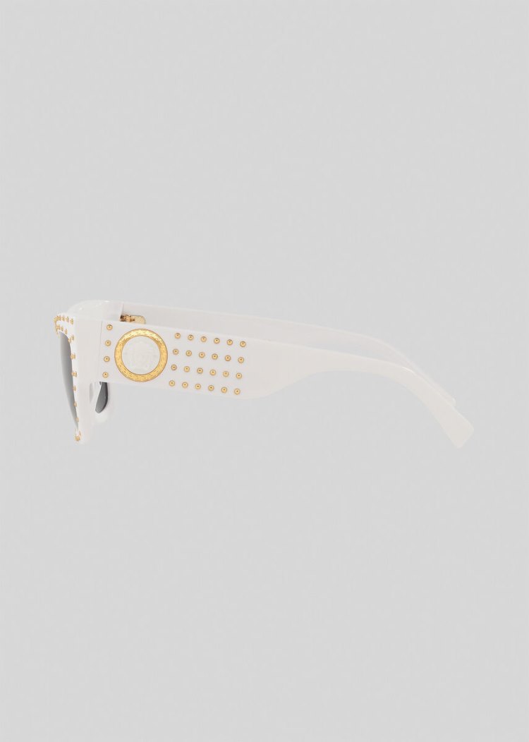 Versace White Medusa Ares Stud γυαλια ηλιου γυναικεια ασπρα | VODZ0ZJ