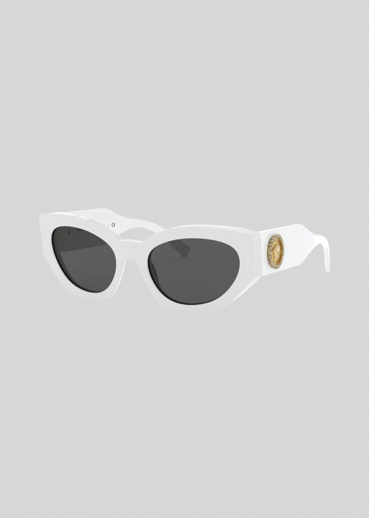 Versace White Medusa Crystal γυαλια ηλιου γυναικεια ασπρα | 0UW6OSO