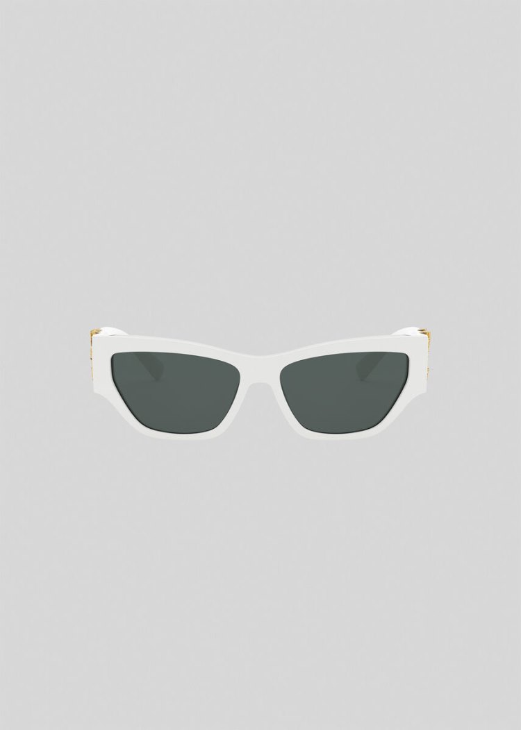 Versace White Virtus Cat-Eye γυαλια ηλιου γυναικεια ασπρα | 8NIAGIN