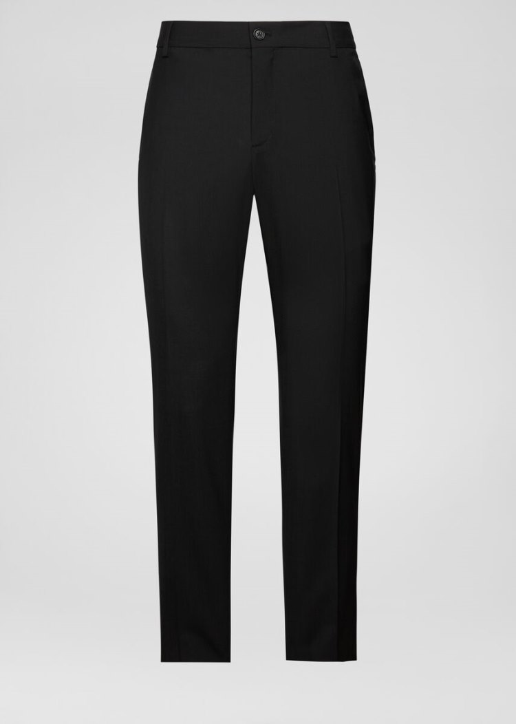 Versace Wool Blend Formal Pants παντελόνι ανδρικα μαυρα | EKQ2V6M