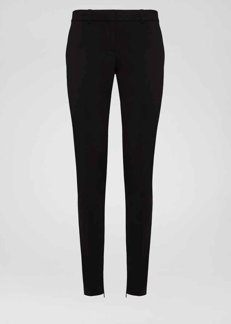 Versace Wool φορεμα Trousers παντελόνι γυναικεια μαυρα | BPIM8OF