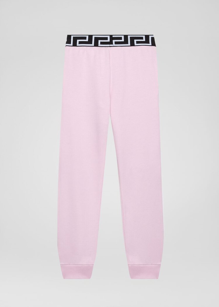 Versace Young 90s Vintage Logo Trackpants παντελόνι παιδικα ροζ | FCEG5O2