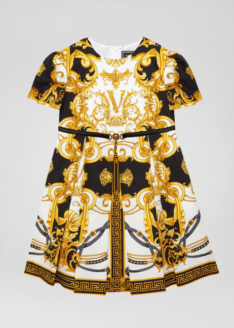Versace Young Barocco Rodeo Print φορεμα φορεμα παιδικα Πολύχρωμο | DW3F2Y4