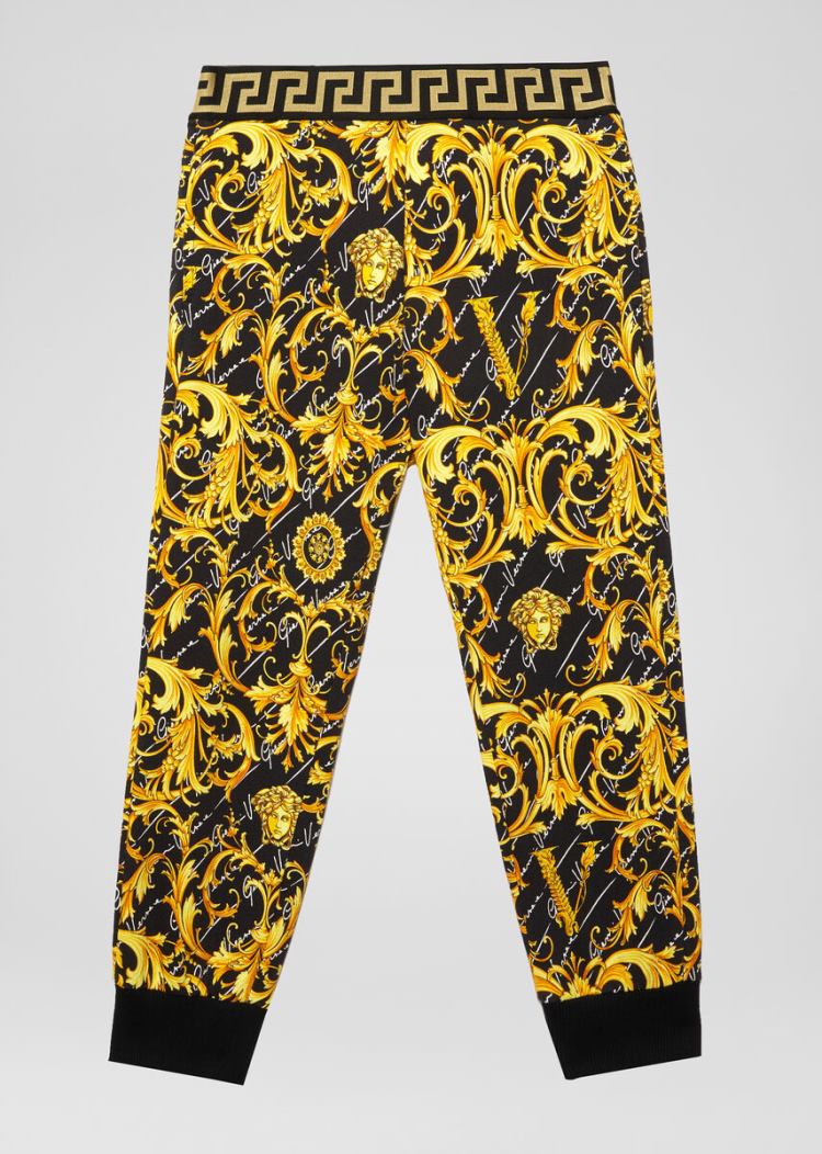 Versace Young Barocco Signature Print Sweatpants παντελόνι παιδικα Πολύχρωμο | 00HRQQI