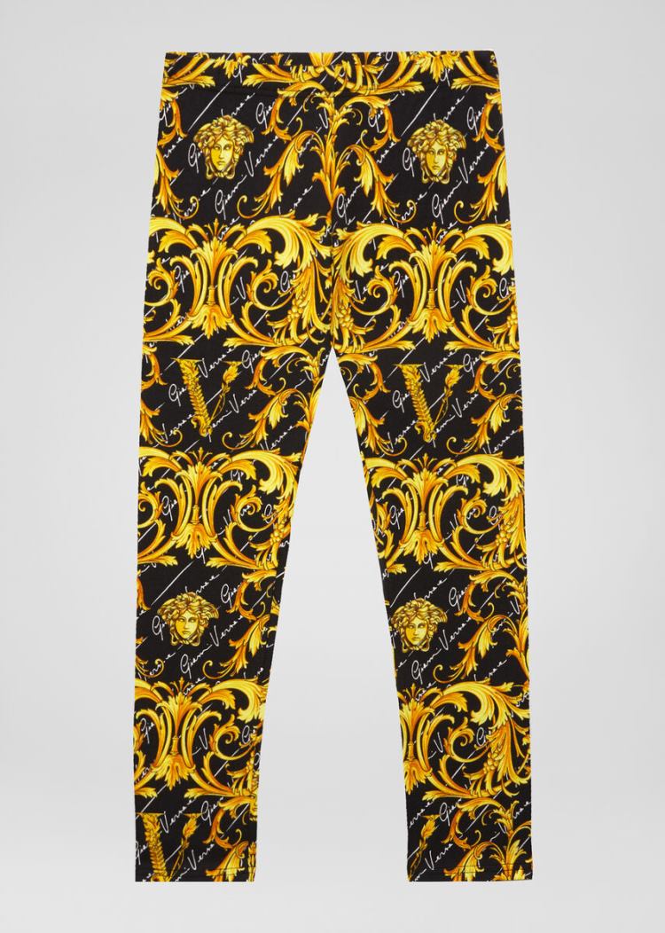 Versace Young Barocco Signature Print Trousers παντελόνι παιδικα Πολύχρωμο | C7LR255